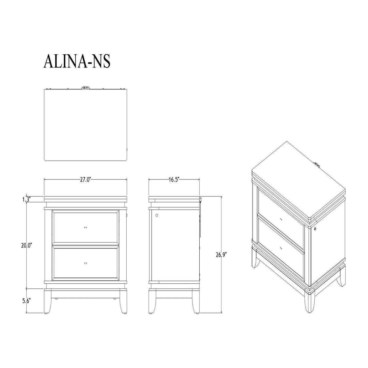 Adalid - Chest With LED Lighting - White, photo 2 of 8