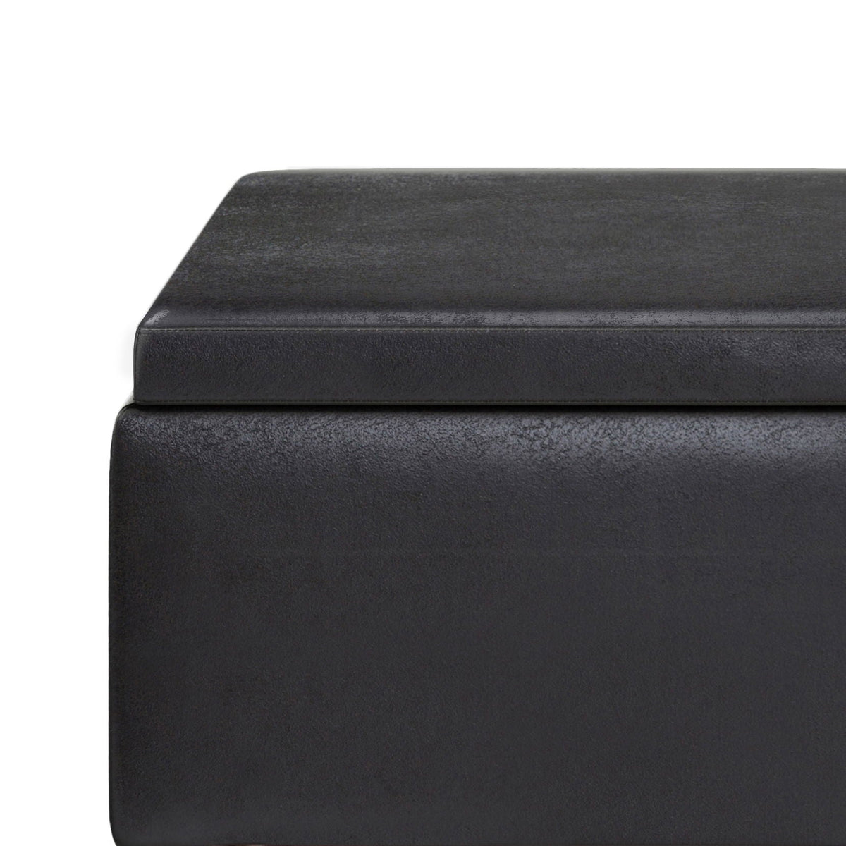 Tray Top Upholstered Storage Ottoman Coffee Table with Solid Wood Base - Multiple Colors, photo 6 of 24