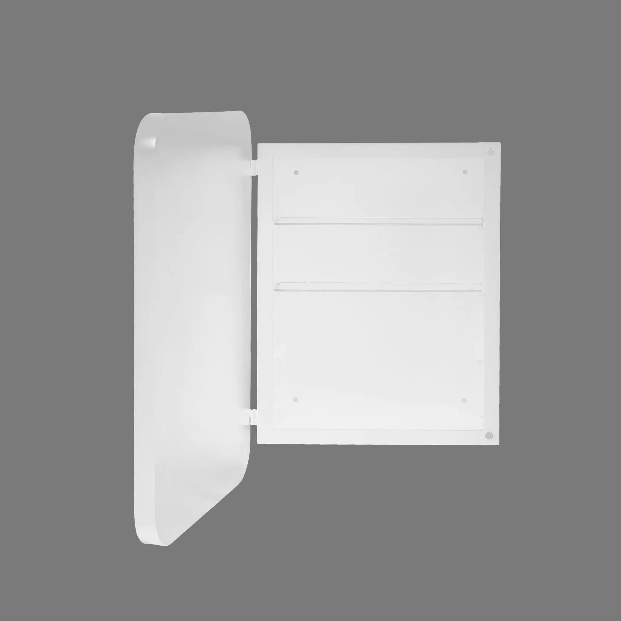 Recessed Metal Framed Medicine Cabinet With Mirror And Adjustable Shelves Wall Mirror With Storage For Bathroom by Unique Piece Furniture