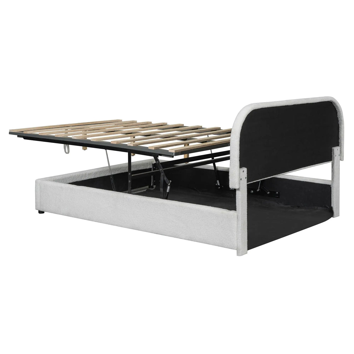 Upholstered Platform Bed With Hydraulic Storage System by HouseOfZazla