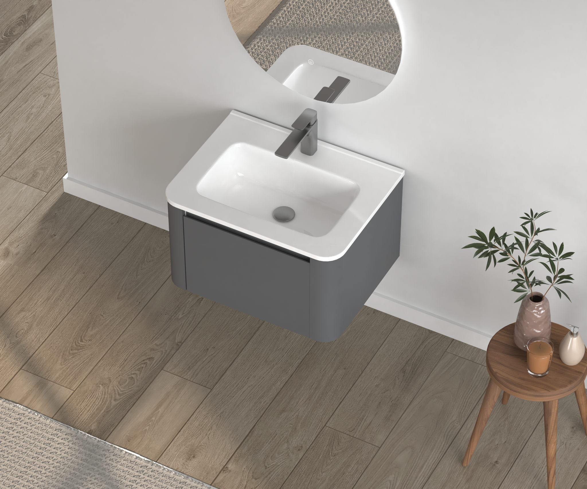 24" Wall-Mounted Bathroom Vanity by HouseOfZazla
