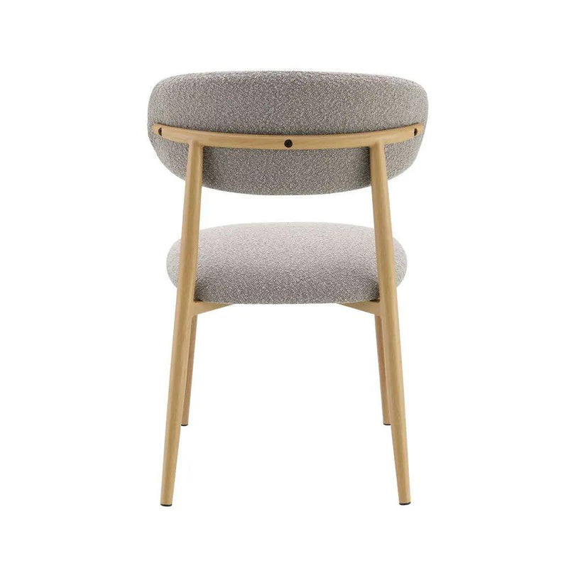 Kacey - Side Chair (Set of 2) - Gray Boucle & Natural by Unique Piece Furniture