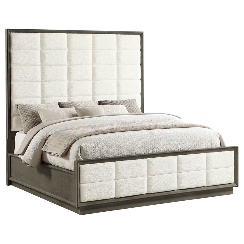 Durango 80-inch Eastern King Panel Bed Taupe Oak by Unique Piece Furniture