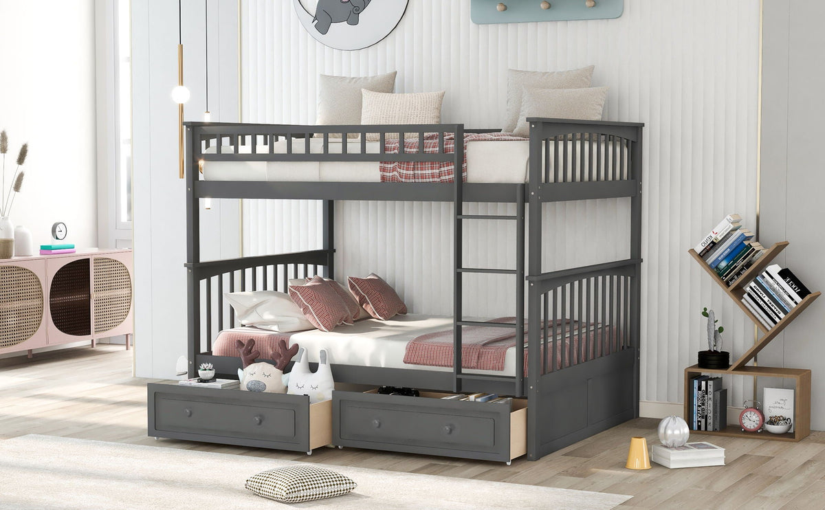 Bunk Bed With Drawers, Convertible Design, photo 5 of 28