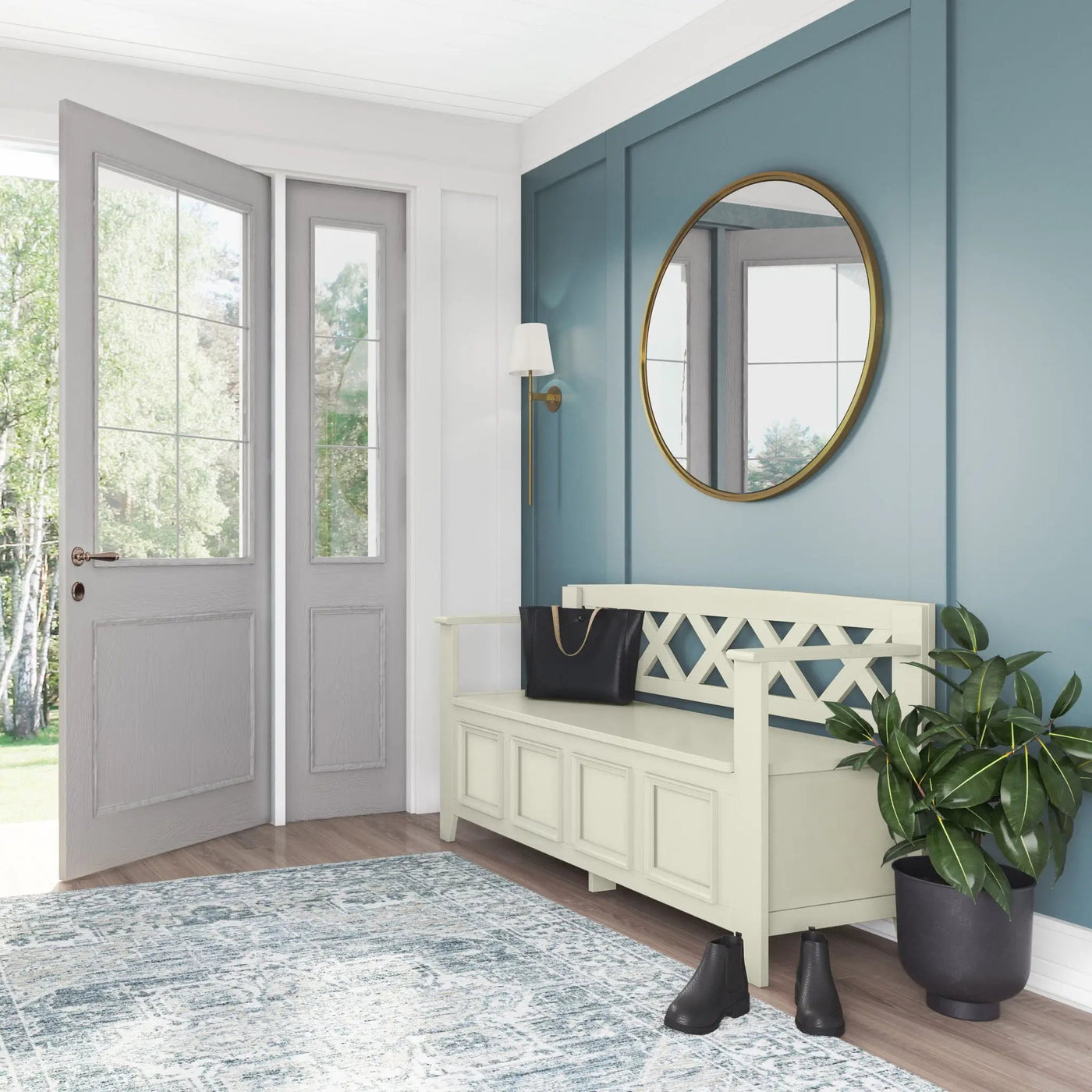 Amherst - Handcrafted Entryway Storage Bench by HouseOfZazla