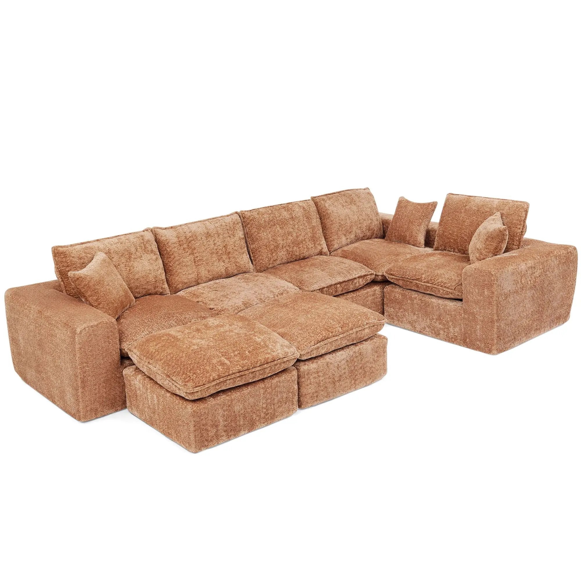 Sectional Sofa With Moveable Ottoman by Unique Piece Furniture