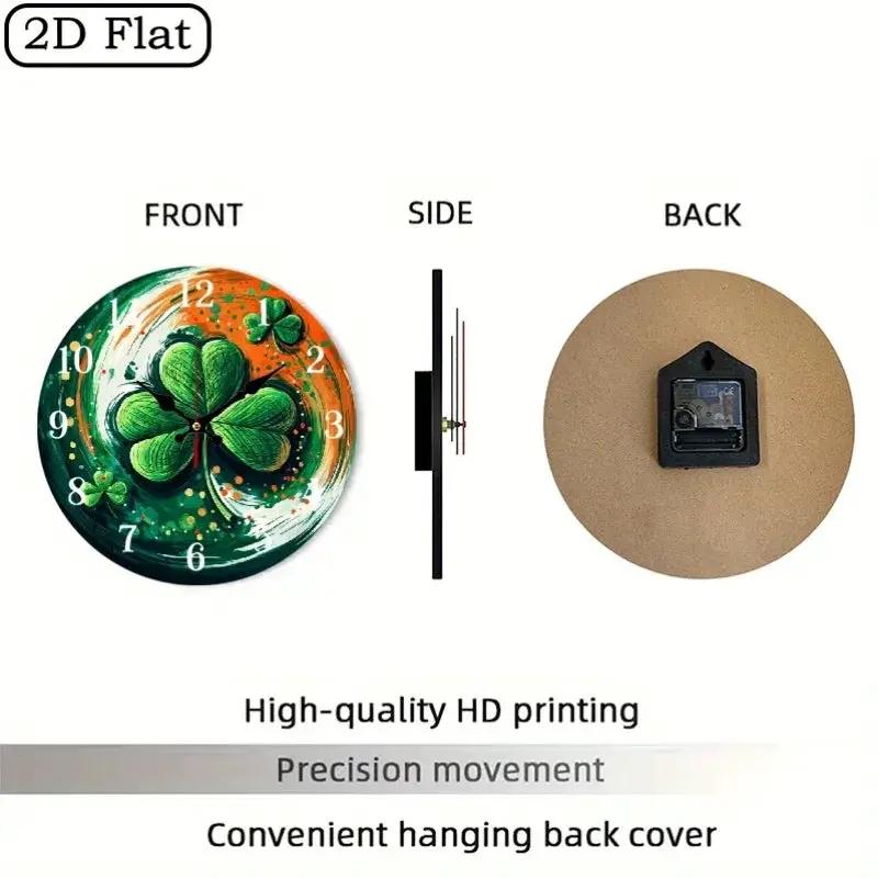 Wall Clock - Silent Wooden Round by House Of Avana