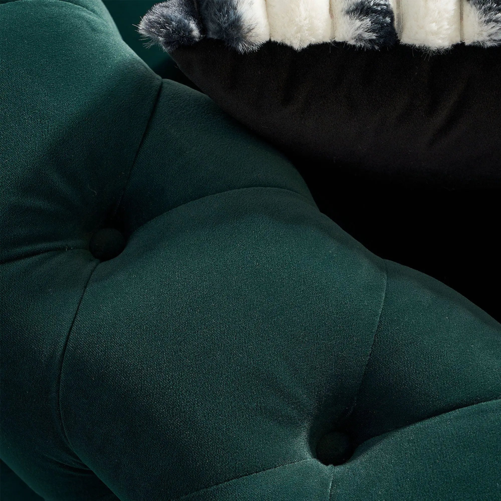 Chesterfield - Modern Tufted Living Room Sofa, 84.25''W Couch by Unique Piece Furniture