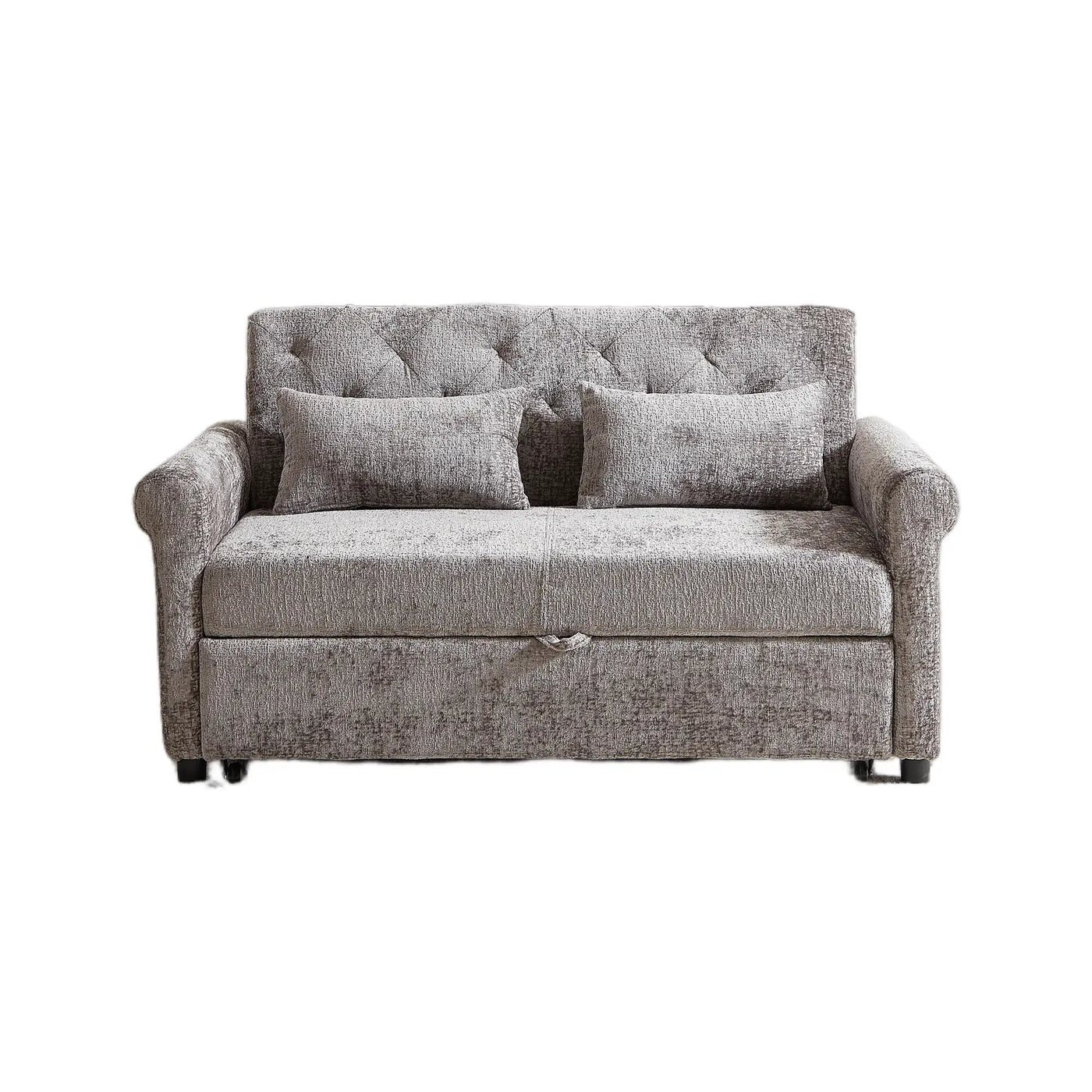 Loveseat Sofa Bed, Pull - Out Couch Sleeper & 2 Pillows by Unique Piece Furniture