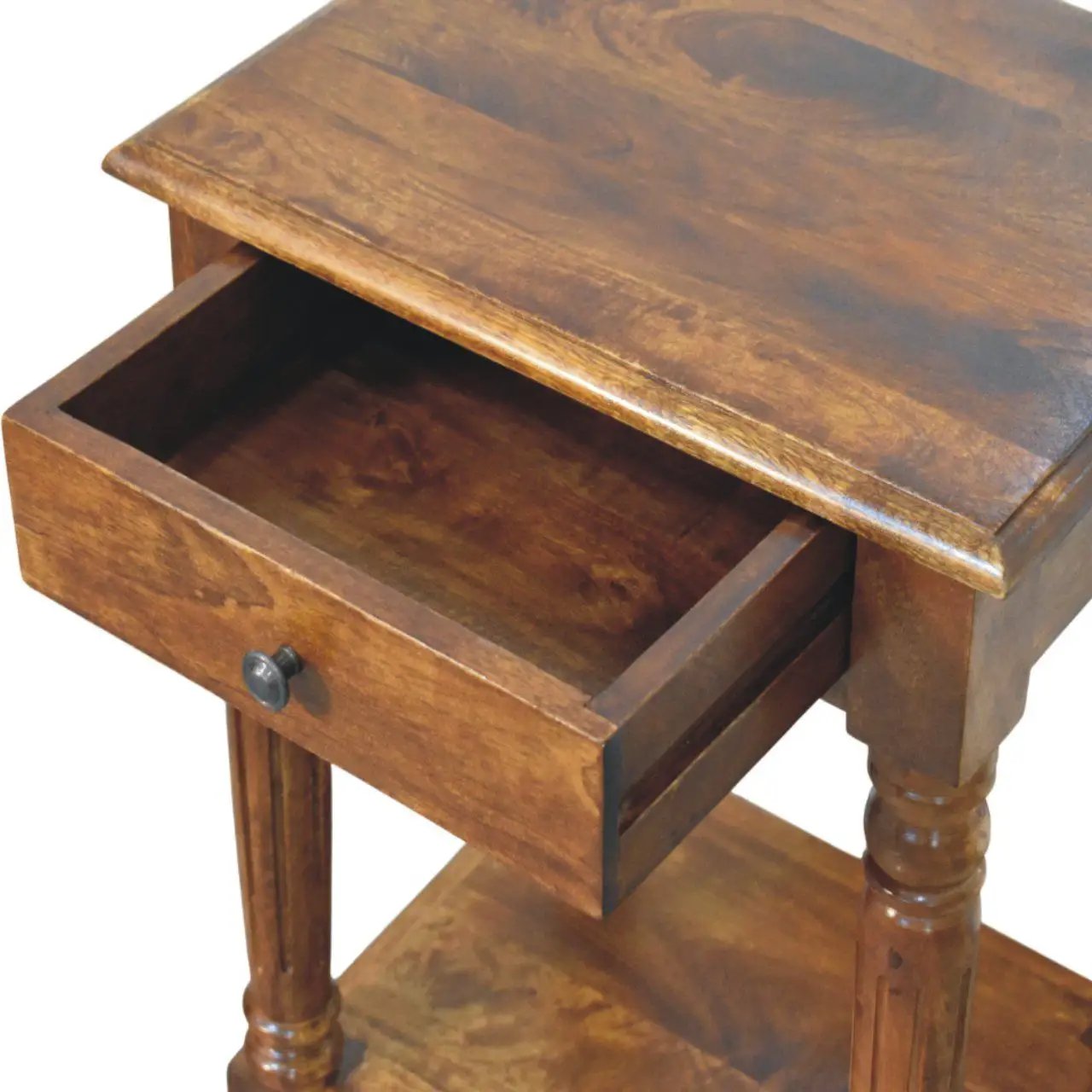 Turned Legs Drawer Table by Unique Piece Furniture