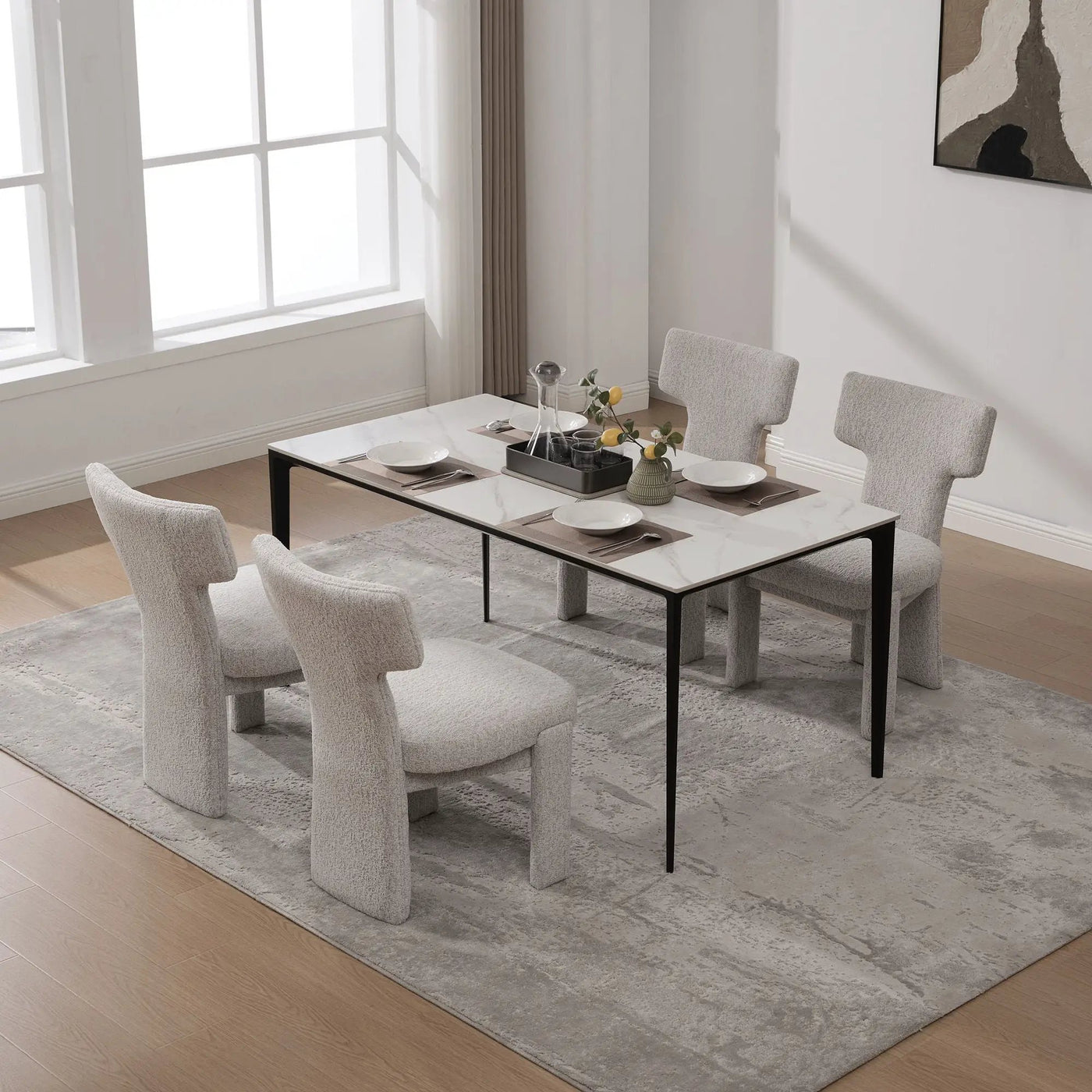 Armless Curved Back Accent Chairs by HouseOfZazla