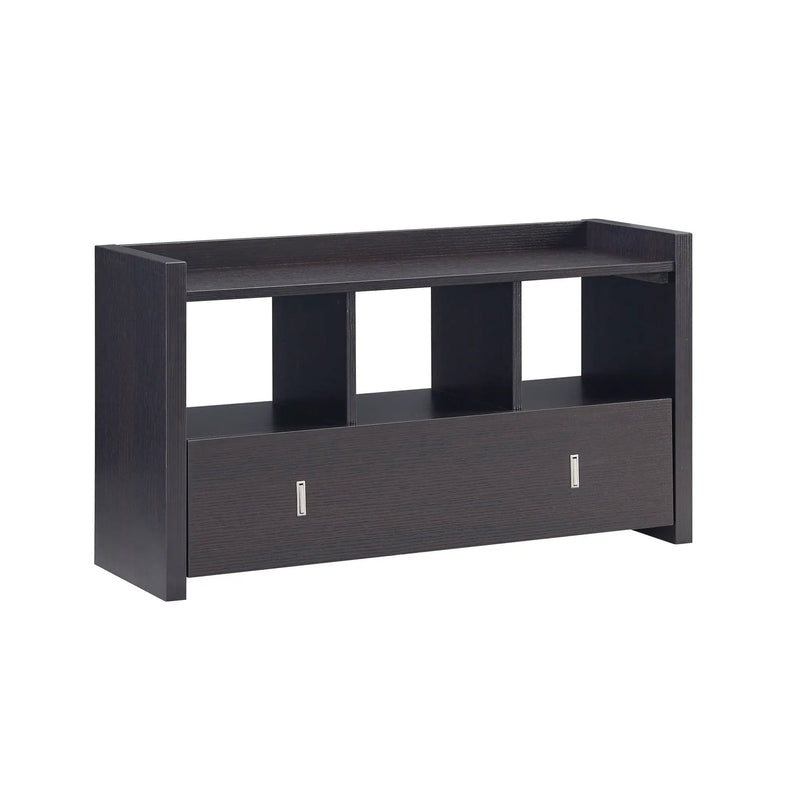 Shoe Entry Bench With Three Shelves, One Drawer With Divided Compartment by HouseOfZazla