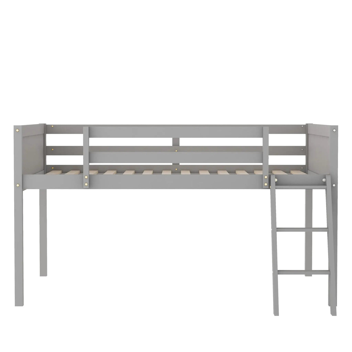Low Loft Bed With Adjustable Ladder by HouseOfZazla