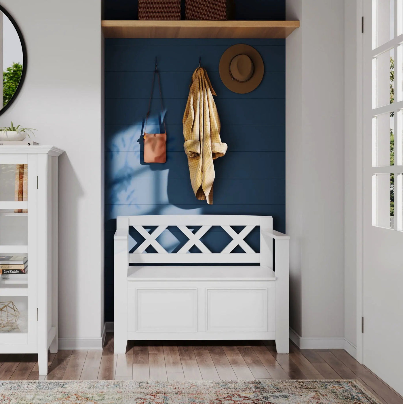 Amherst - Small Transitional Entryway Storage Bench by HouseOfZazla