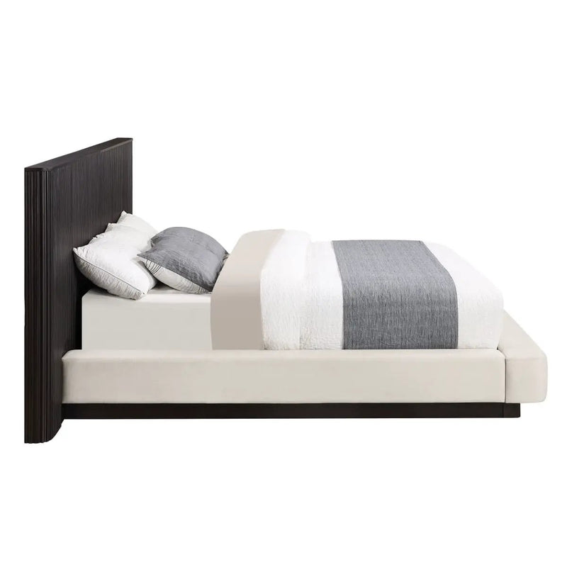 Clayten - Queen Bed - Beige / Espresso by Unique Piece Furniture