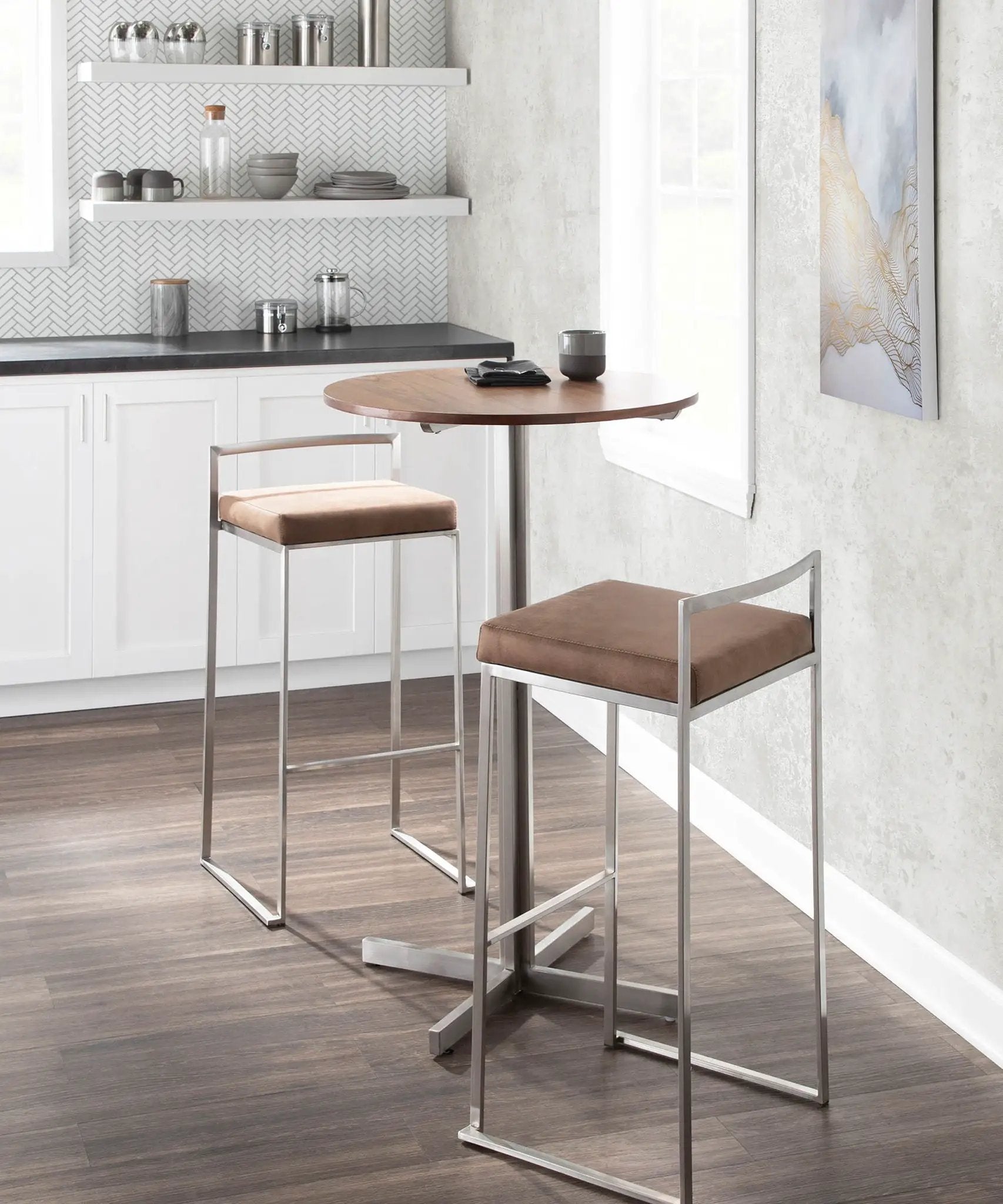 Fuji - Contemporary And Elegant Design Stackable Barstool by Unique Piece Furniture