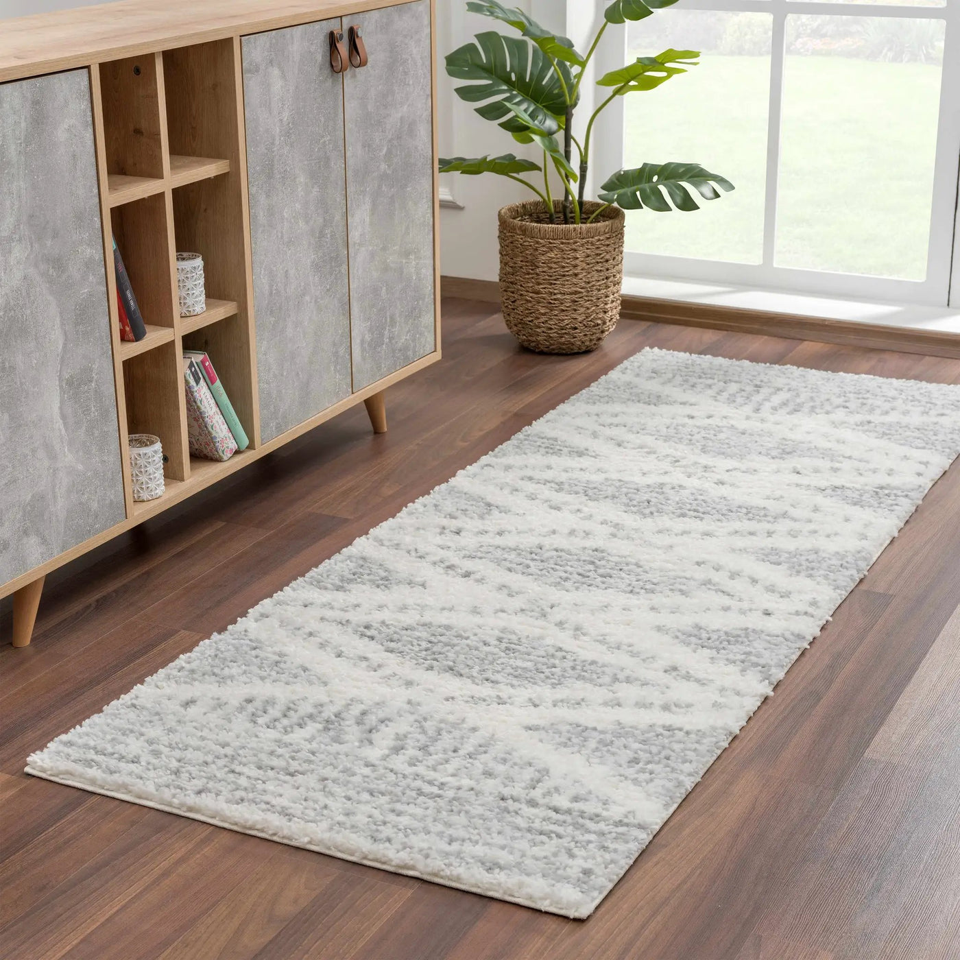 Trunding Plush Area Rug in Gray by Boutique Rugs