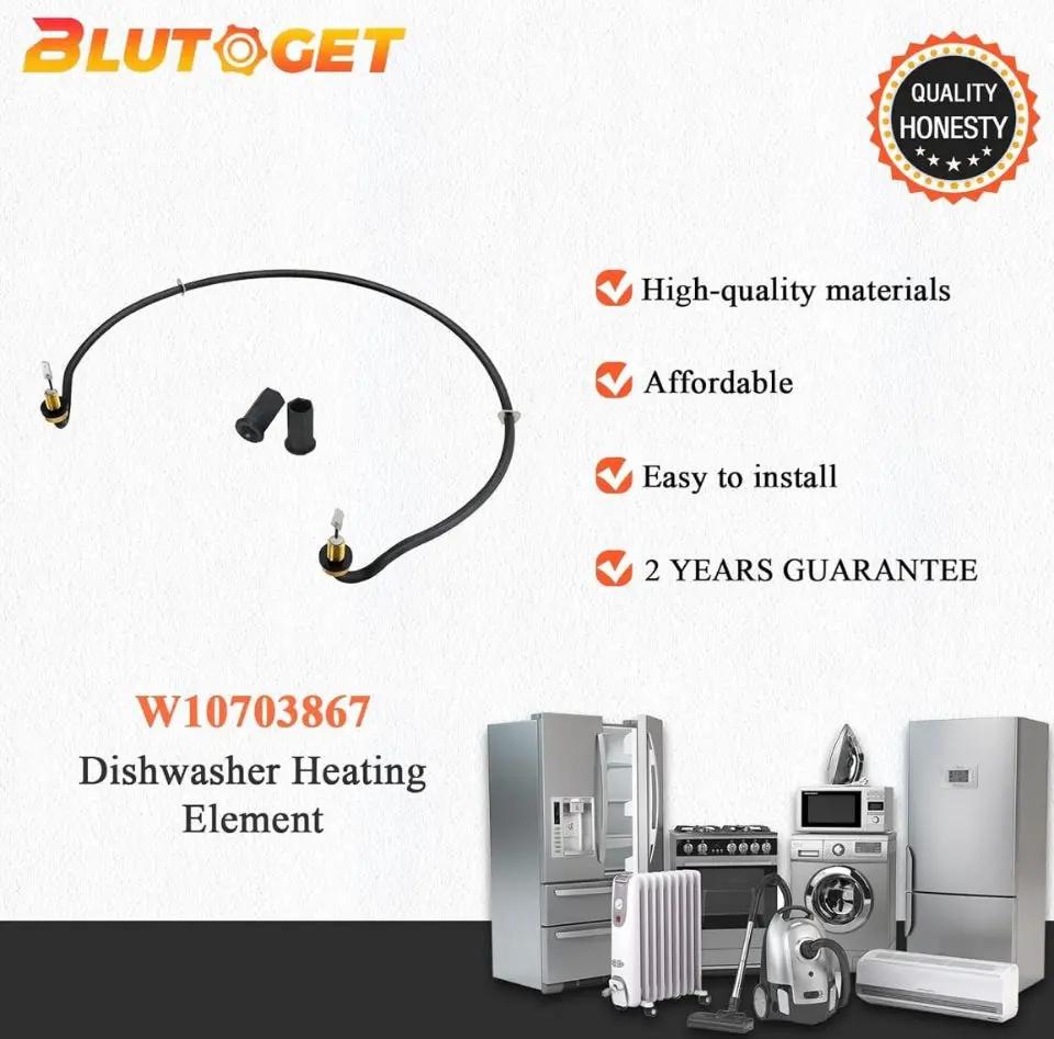 OPEN BOX Blutoget 2025 Upgraded W10703867 Dishwasher Heating Element by Blutoget- Fit for Whirlpool Kitchen.Aid Ken.more Dishwasher - Replaces AP58090 by Selzalot