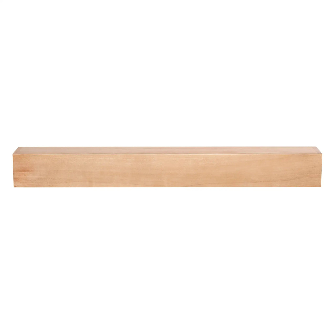 Farmhouse Poplar Wood Floating Fireplace Mantel by Dogberrycollections