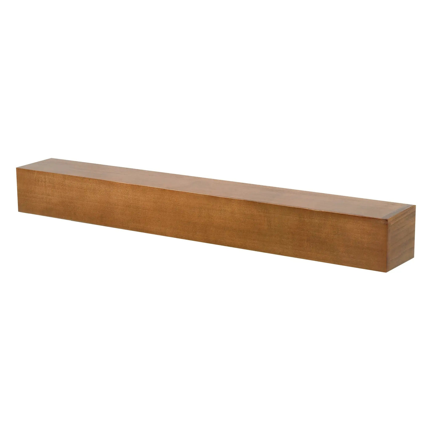 Farmhouse Poplar Wood Floating Fireplace Mantel by Dogberrycollections