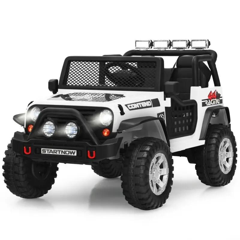 12V Kids Electric Ride On Truck with Remote Control and Operation Lever by DirectDeals