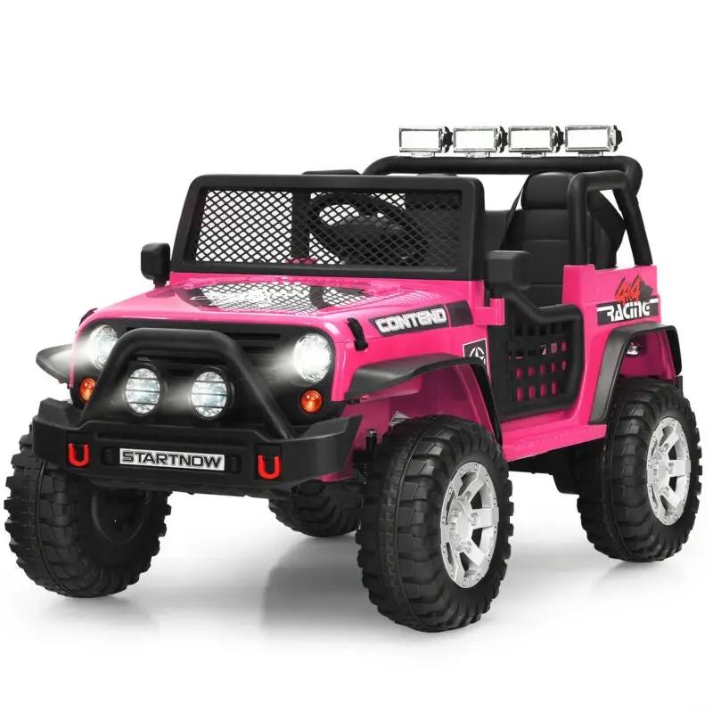12V Kids Electric Ride On Truck with Remote Control and Operation Lever by DirectDeals