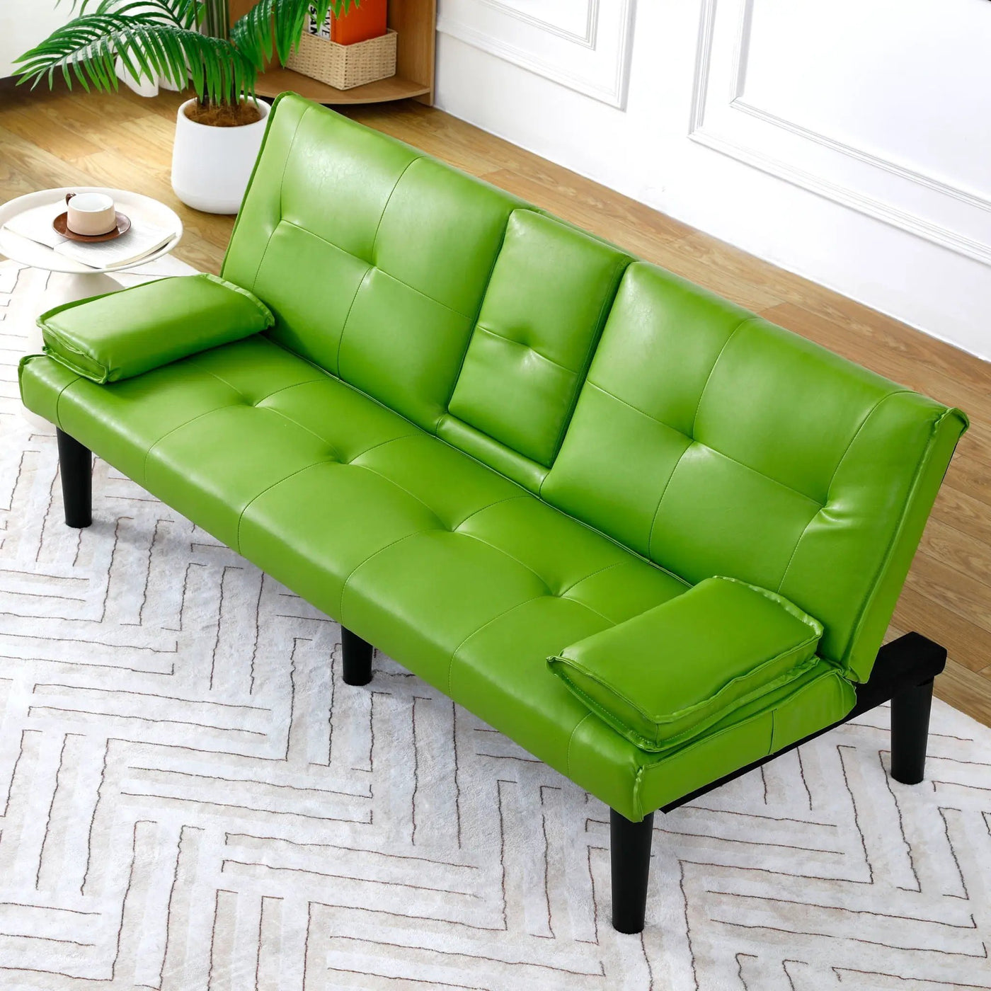 Sofa Bed With Foldable Design And Cup Holder by HouseOfZazla