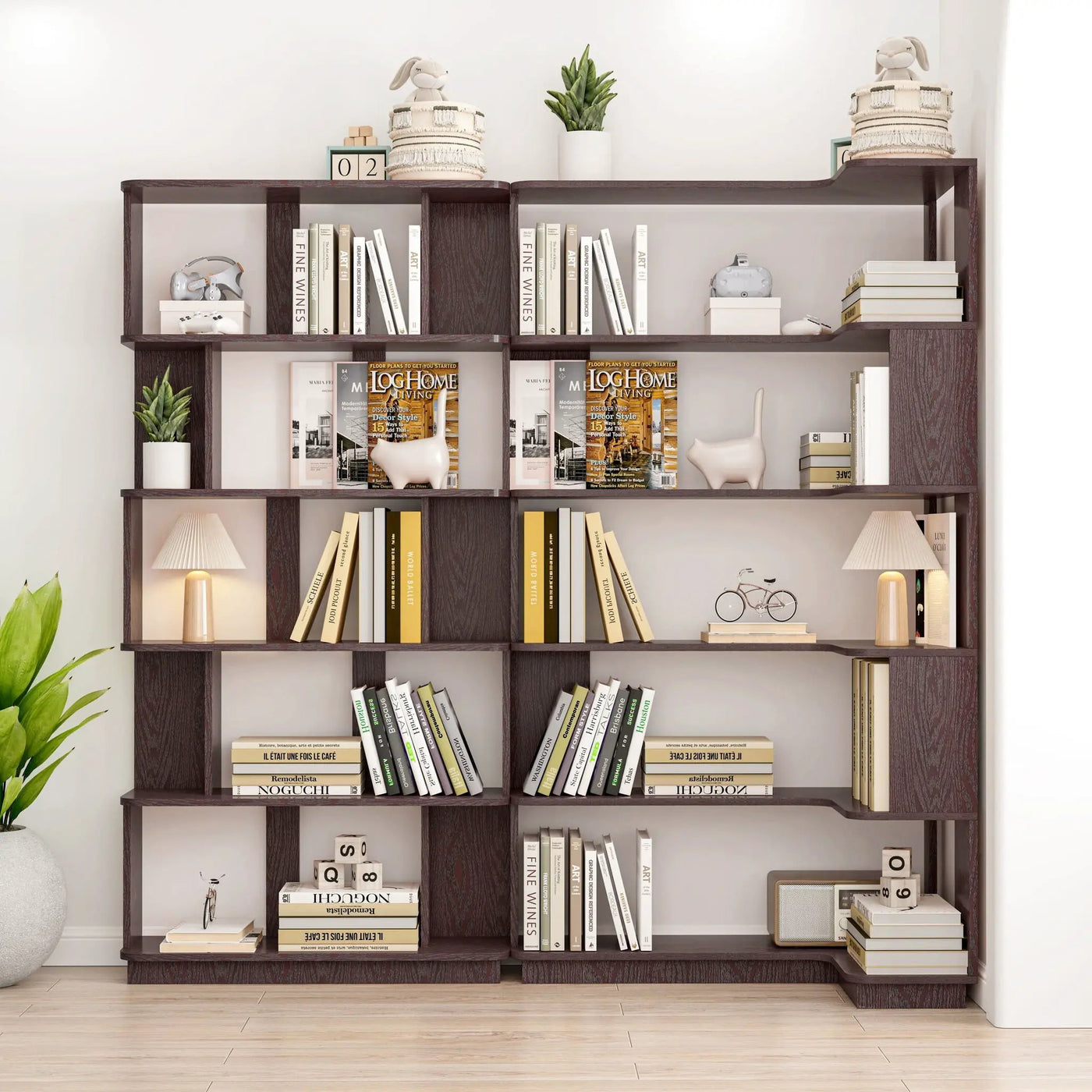 L-Shaped Design Corner Bookshelf by HouseOfZazla