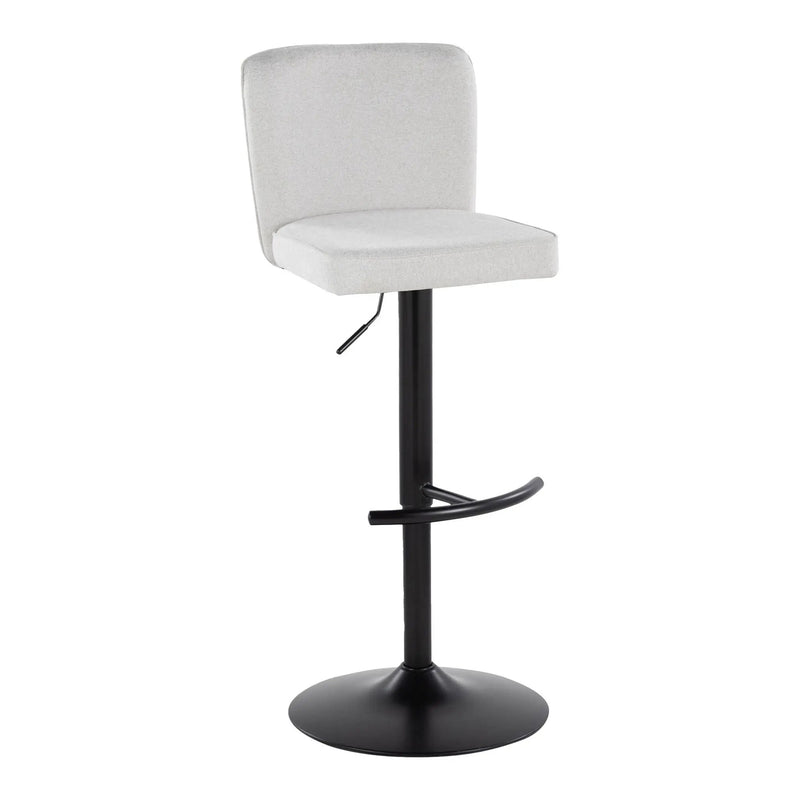 Henry - Contemporary Adjustable Barstool & Swivel With Rounded T Footrest (Set of 2) by Unique Piece Furniture