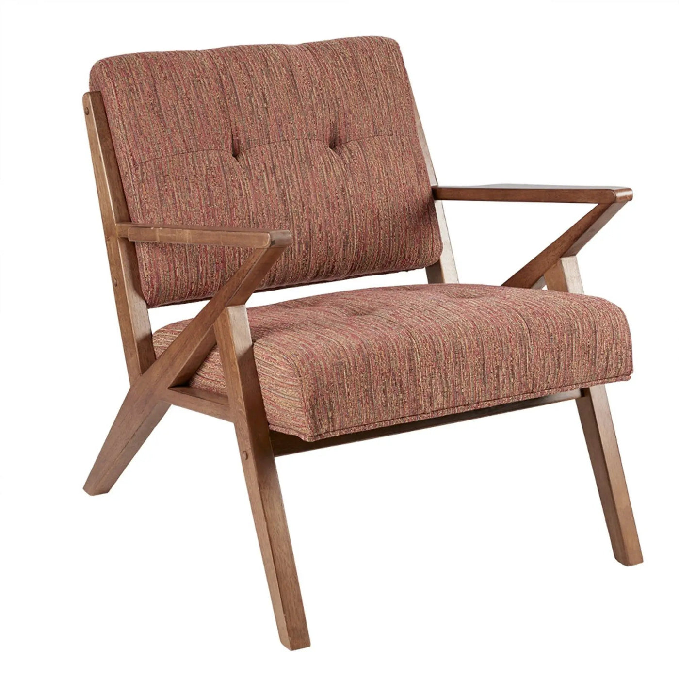 Lounge Chair With Tufted Upholstery And Solid Frame by HouseOfZazla