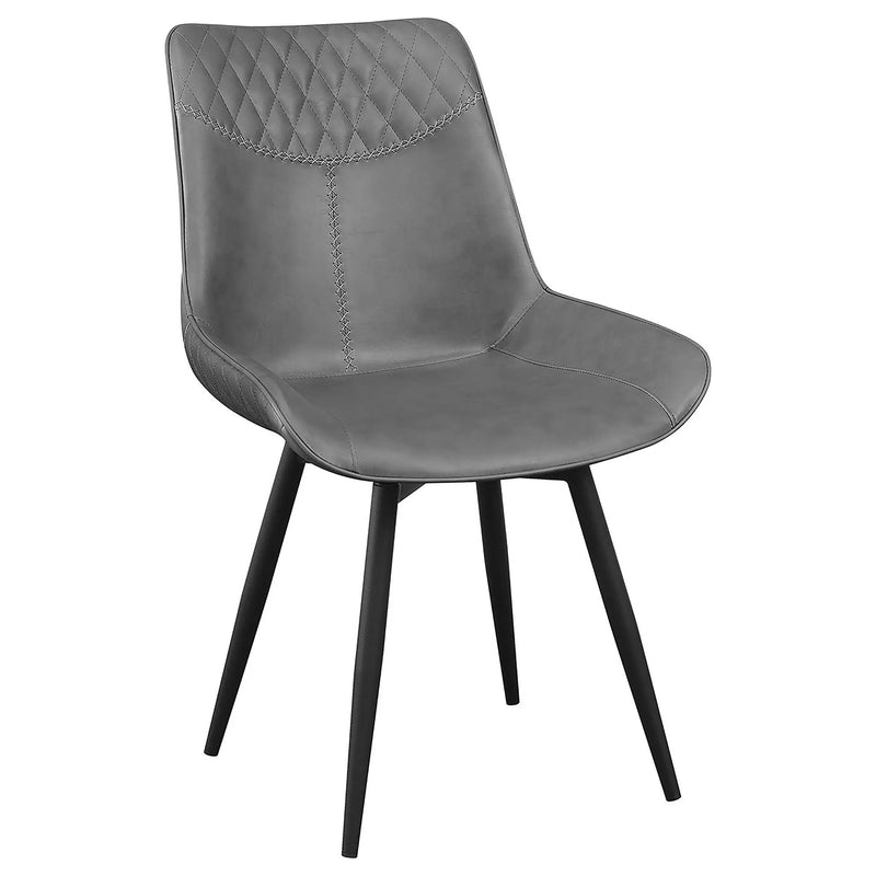 Tufted Swivel Side Chair (Set of 2) - Gray by HouseOfZazla