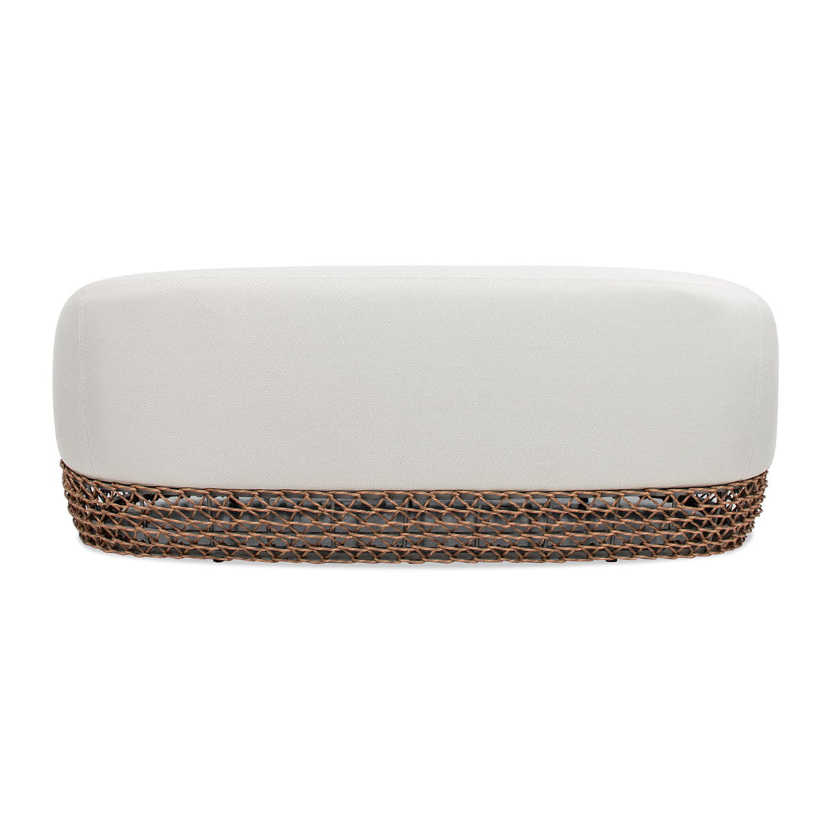 Willow Upholstered Patio Deep Seating Sofa with Sunbrella Upholstery - Dark Gray or Dark Brown, photo 2 of 21
