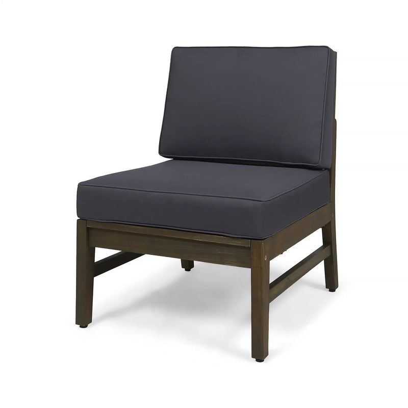Perla 6-Piece Dark Grey Outdoor Sofa Set by HouseOfZazla