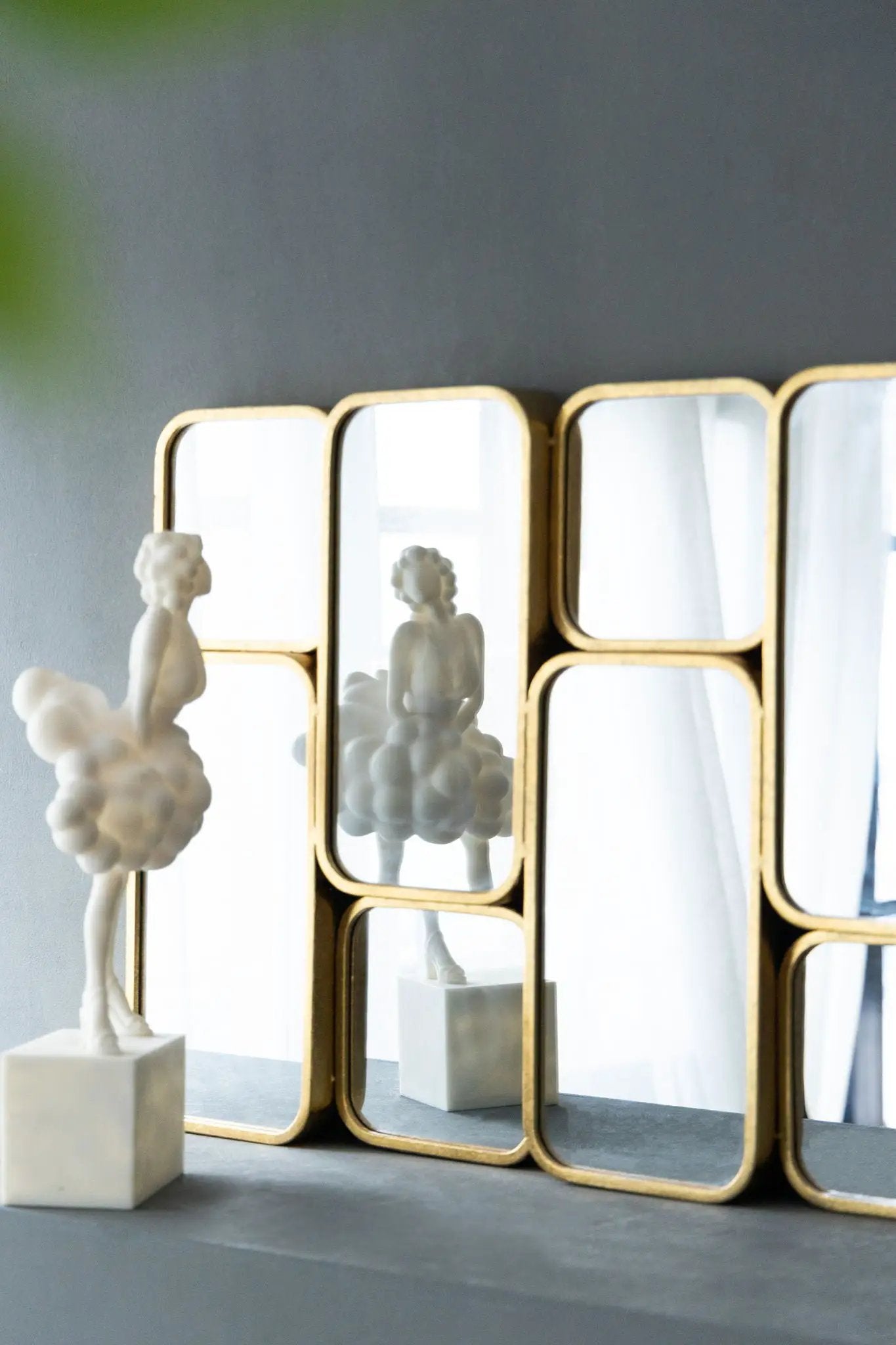 Mirror With en Metal Framed Decorative Rectangle Mirror For Bedroom Dressing Room, Hallway Or Living Spac - Gold by HouseOfZazla