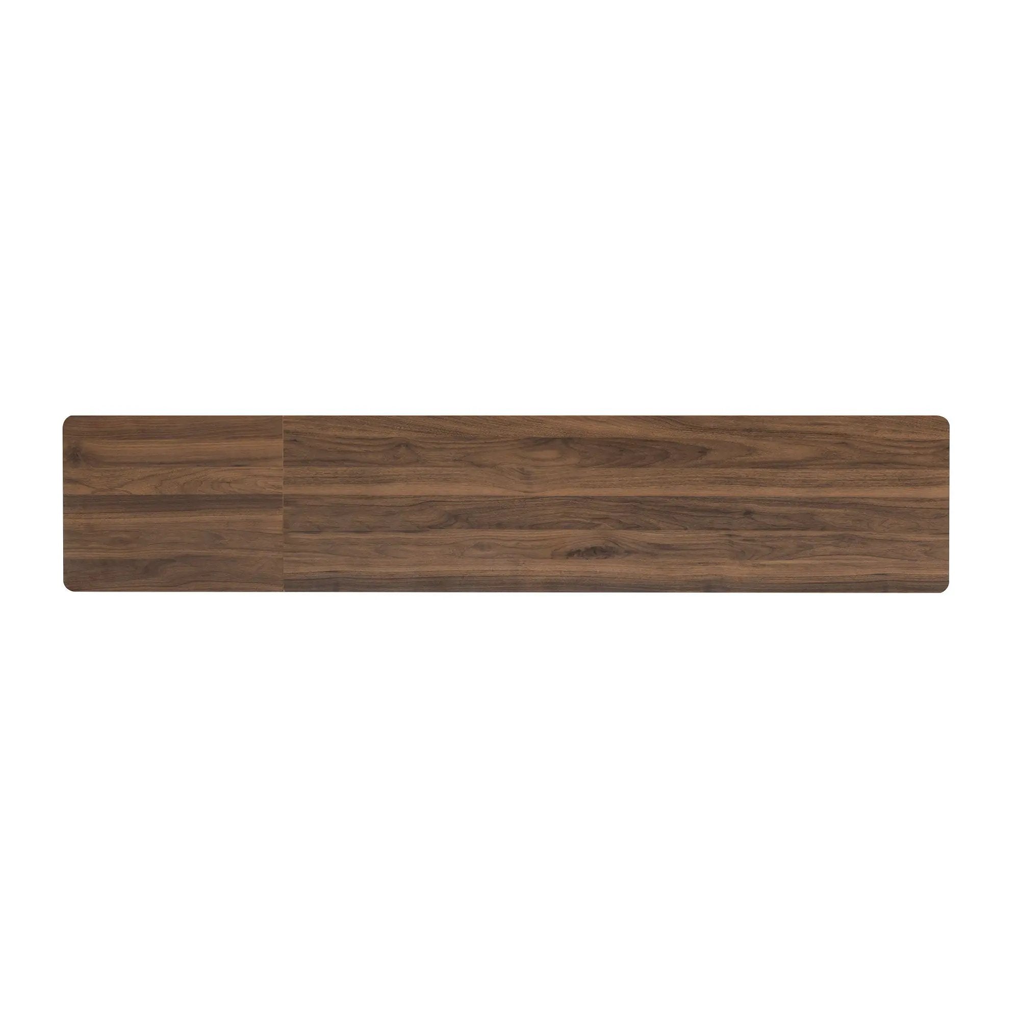 TV Stand For TVs Up To 85" With Soft-Close Doors, Open Shelf, Cable Management - Walnut by HouseOfZazla