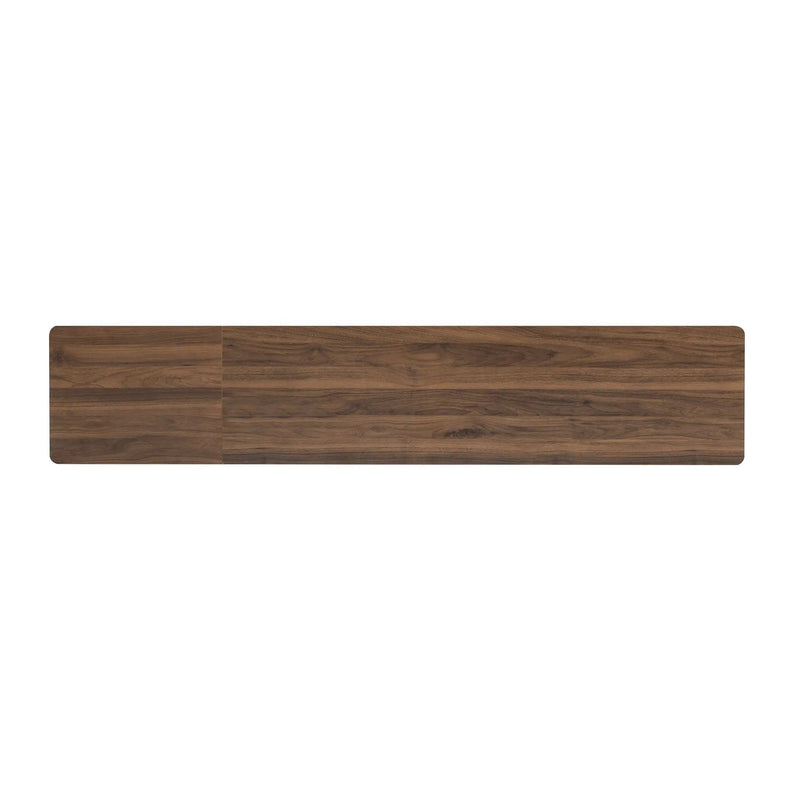 TV Stand For TVs Up To 85" With Soft-Close Doors, Open Shelf, Cable Management - Walnut by HouseOfZazla