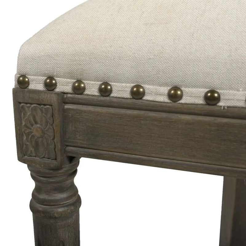 Paris - Farmhouse Counter Height Bar Stool With Backrest by HouseOfZazla
