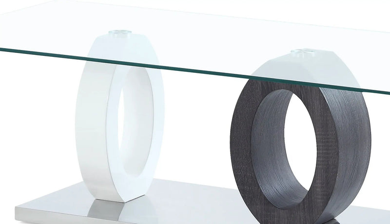 Tracker - Coffee Table - Brown / White by Unique Piece Furniture