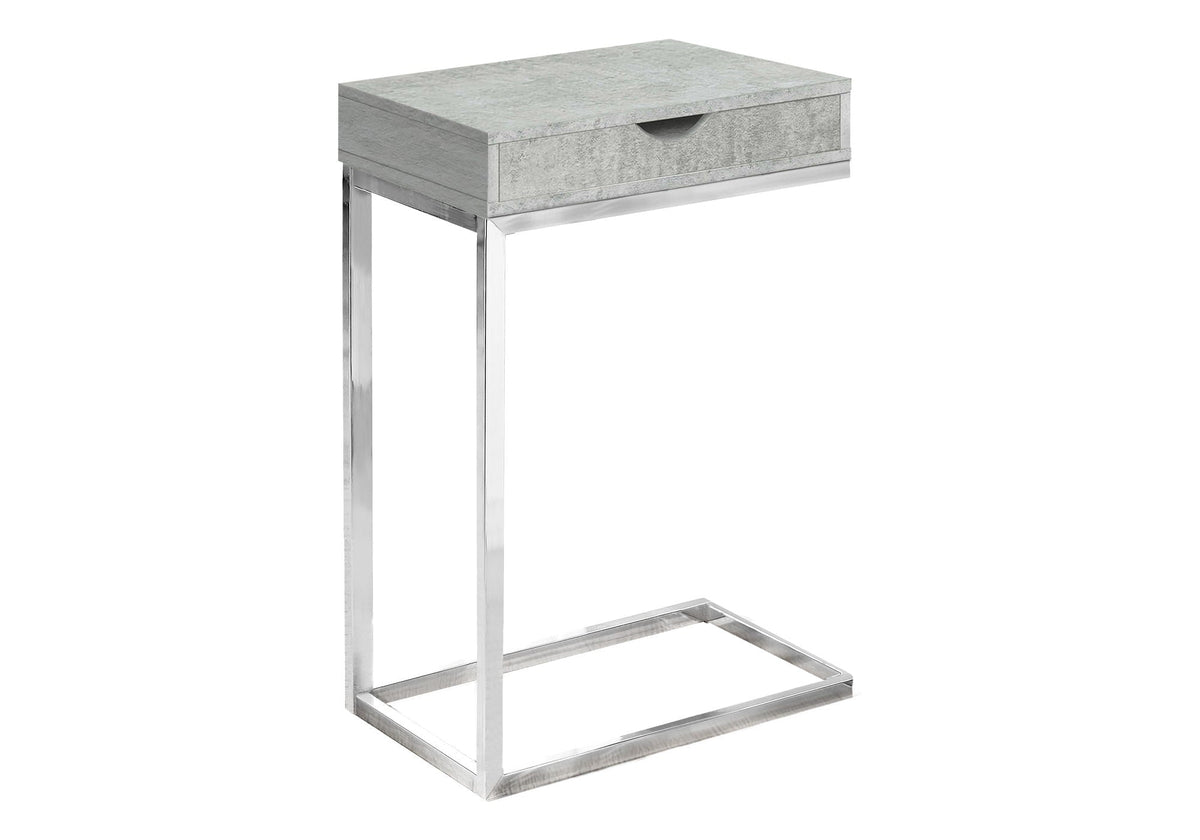 C-Shaped Accent Table with Storage Drawer – Multiple Colors, photo 7 of 20