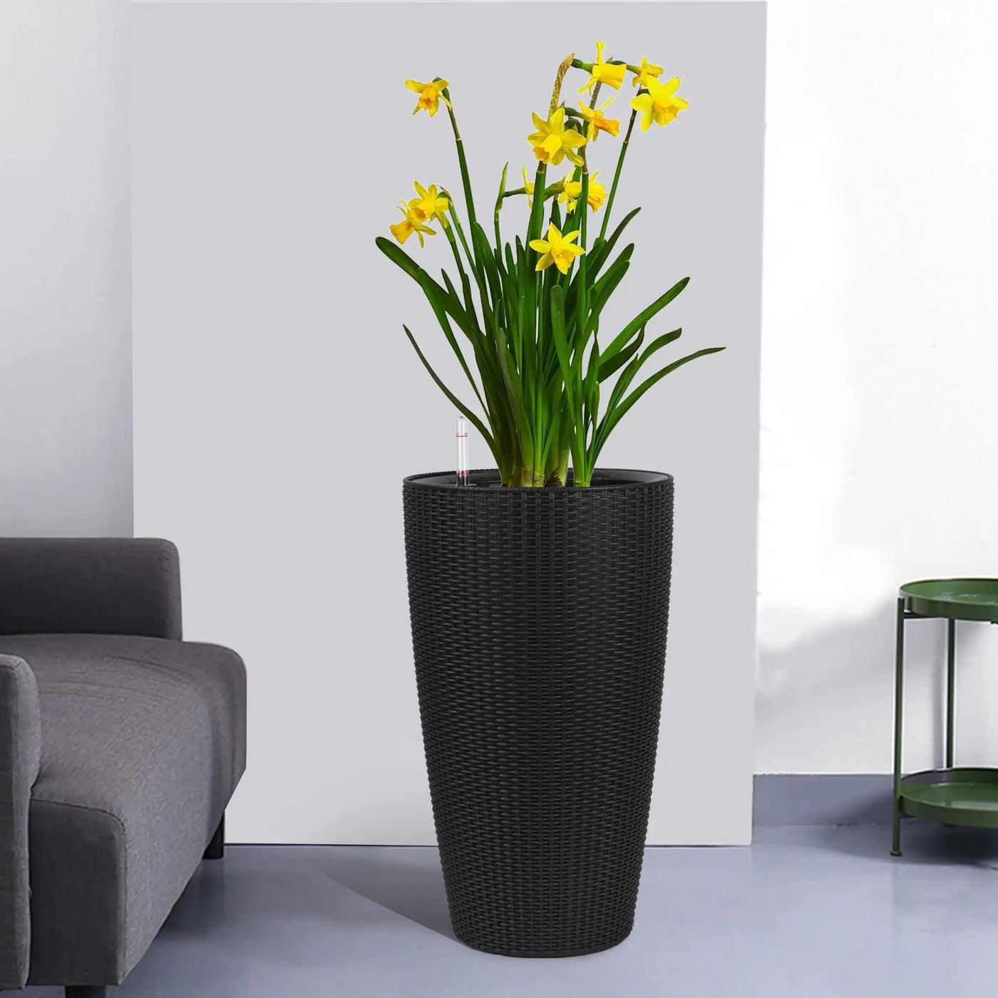 Tall Planters Set With Water Level Monitor And Auto Watering by HouseOfZazla
