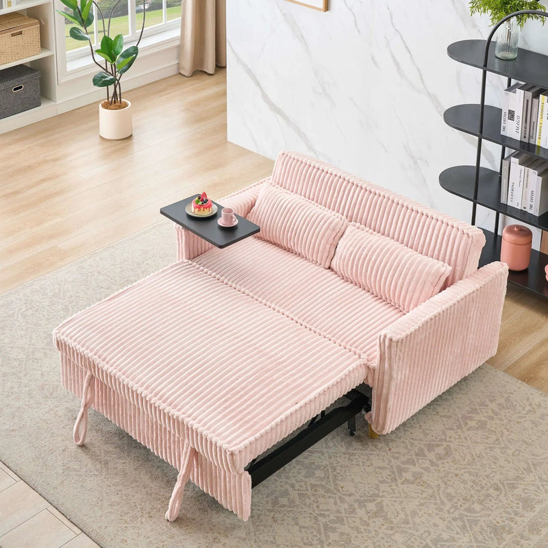 Pull Out Sofa With Movable Tabletop And USB Ports by HouseOfZazla
