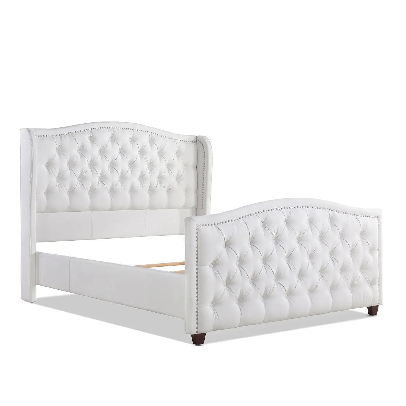 Marcella - Upholstered Shelter Headboard Bed Set by Unique Piece Furniture
