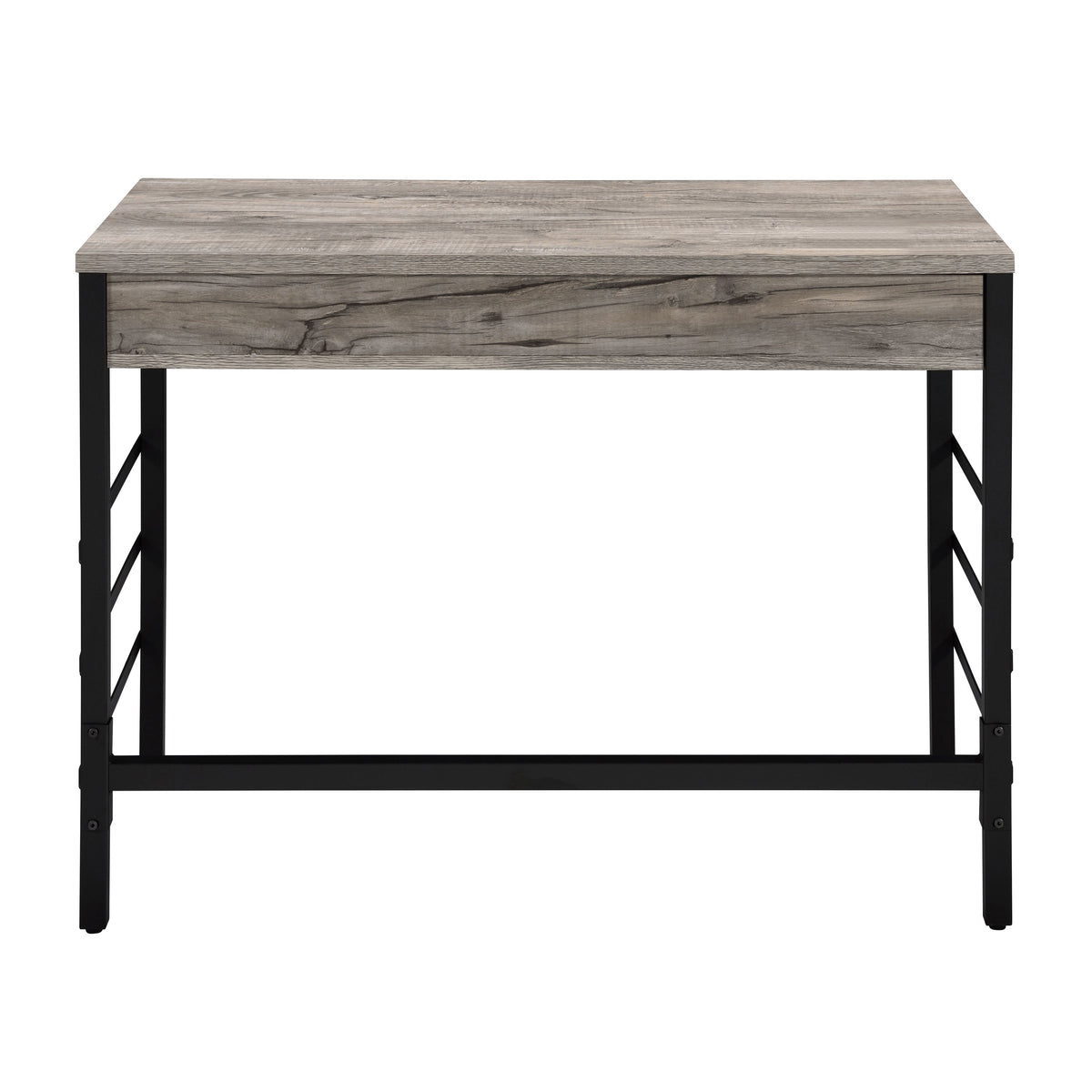 Light Weathered Writing Desk with Storage Drawers and USB Ports - Light Weathered Oak, photo 4 of 9