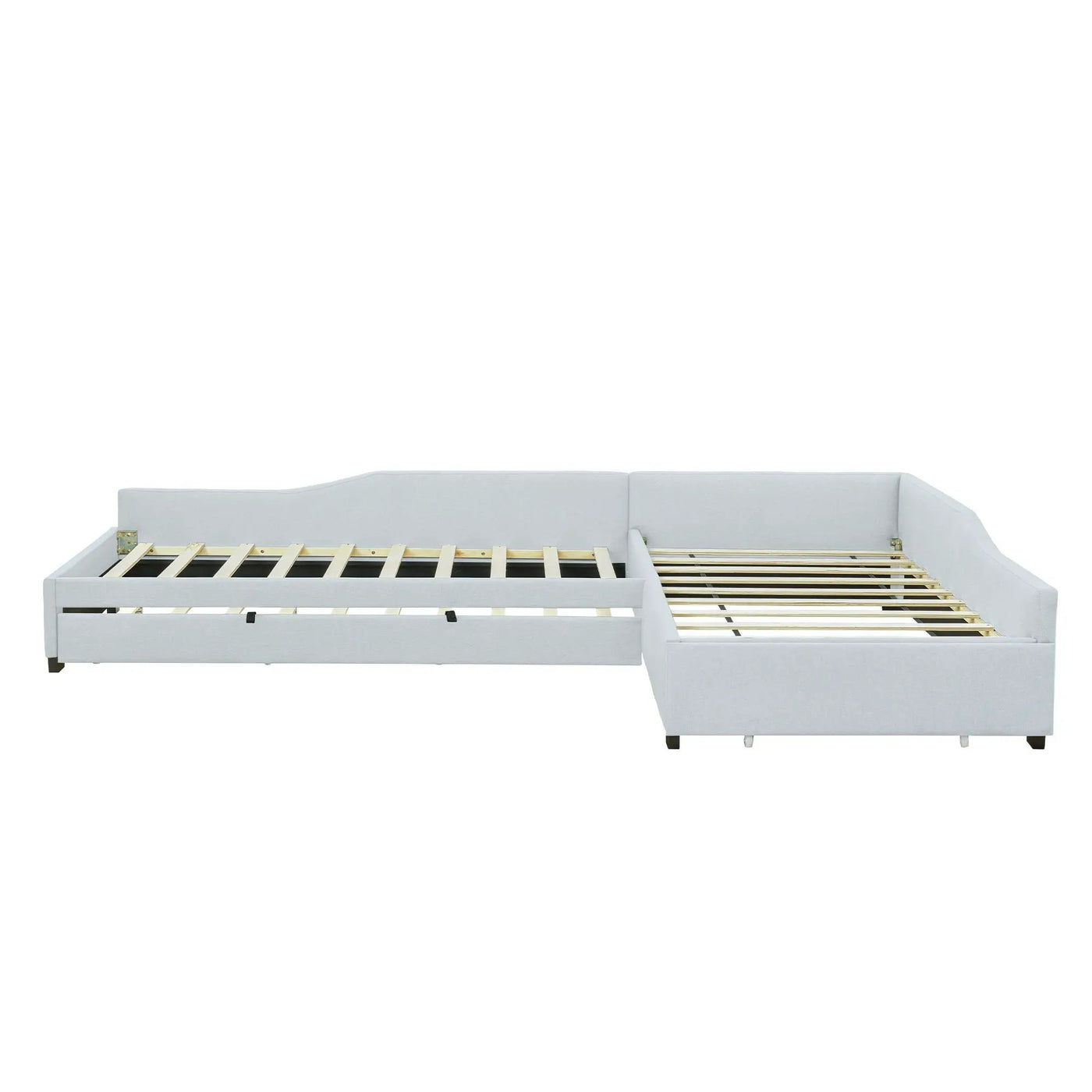 Upholstered Double Daybed With Trundle And Drawer by HouseOfZazla