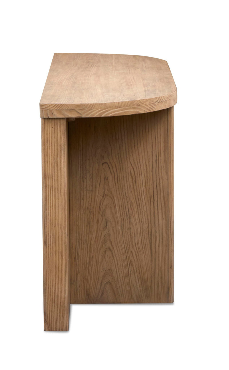 Hayden - Demilune Sofa Table - Golden Oat, photo 2 of 7