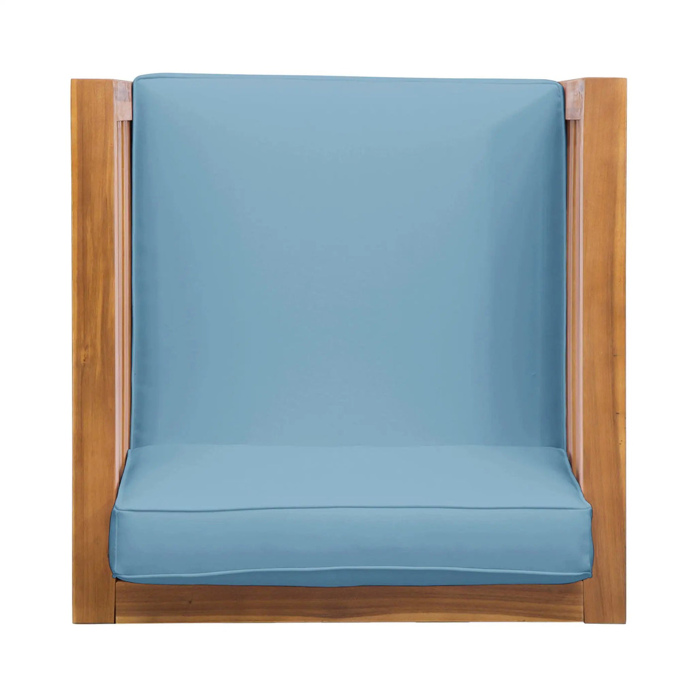 Outdoor Acacia Wood Patio Chair With Fabric Cushion by HouseOfZazla