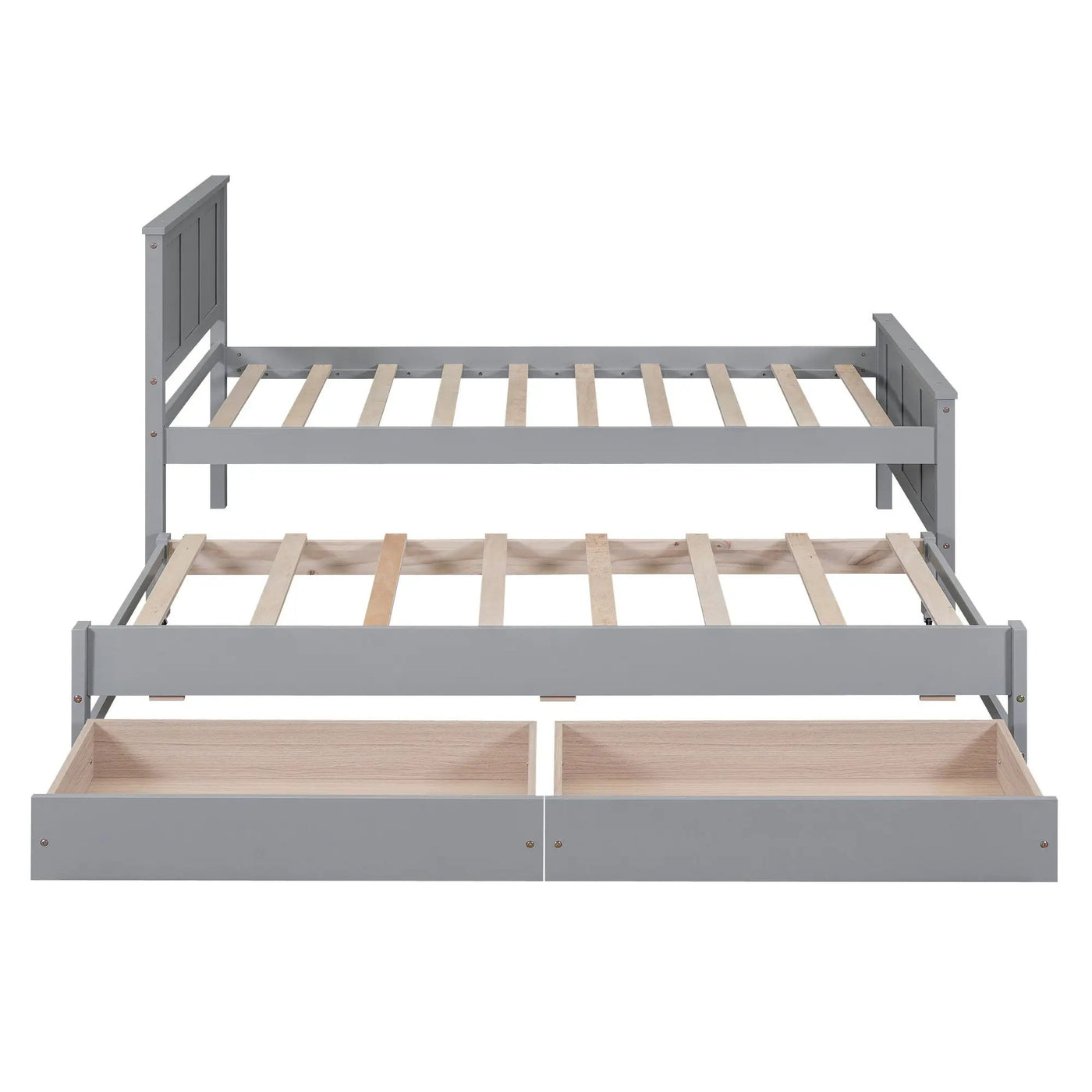 Platform Bed With Trundle And Drawers by HouseOfZazla