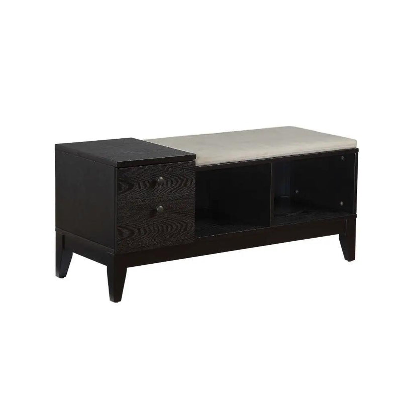 Boyet - Bench - Cream Fabric & Black by Unique Piece Furniture