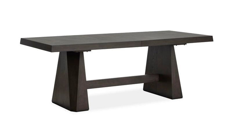 Tauren - Extendable Double Pedestal Dining Table - Coffee Bean, photo 2 of 7