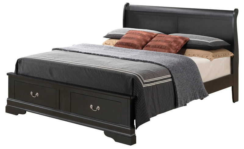 Upholstered Panel Sleigh Bed Design by Unique Piece Furniture